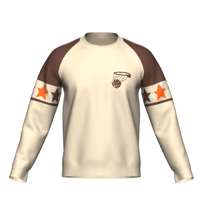 Brown Crewneck Sweater Basketball