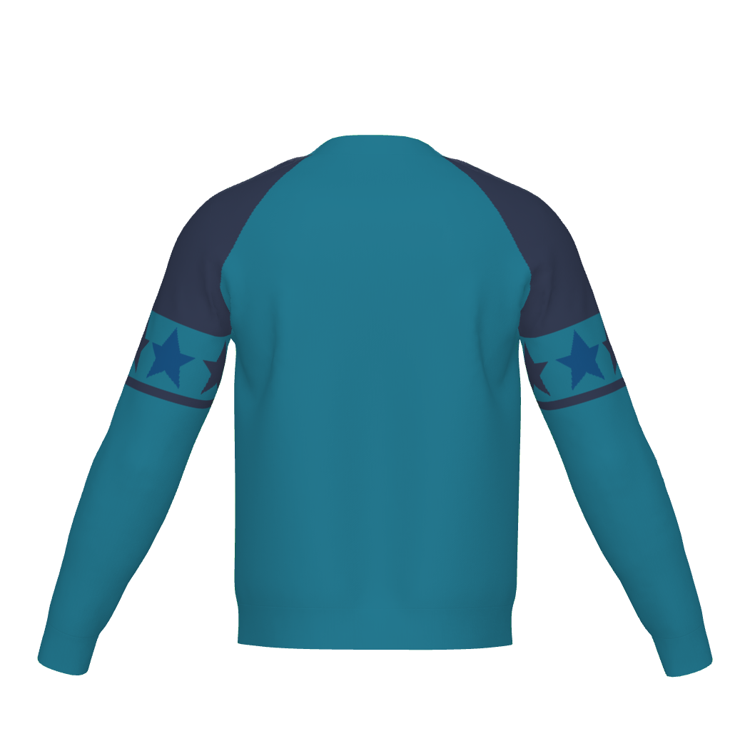 Blue Crewneck Sweater Surfing