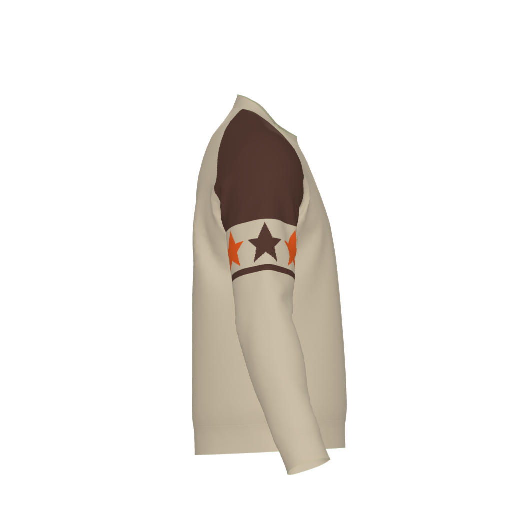 Brown Crewneck Sweater Pickleball