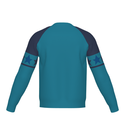 Blue Crewneck Sweater Surfing