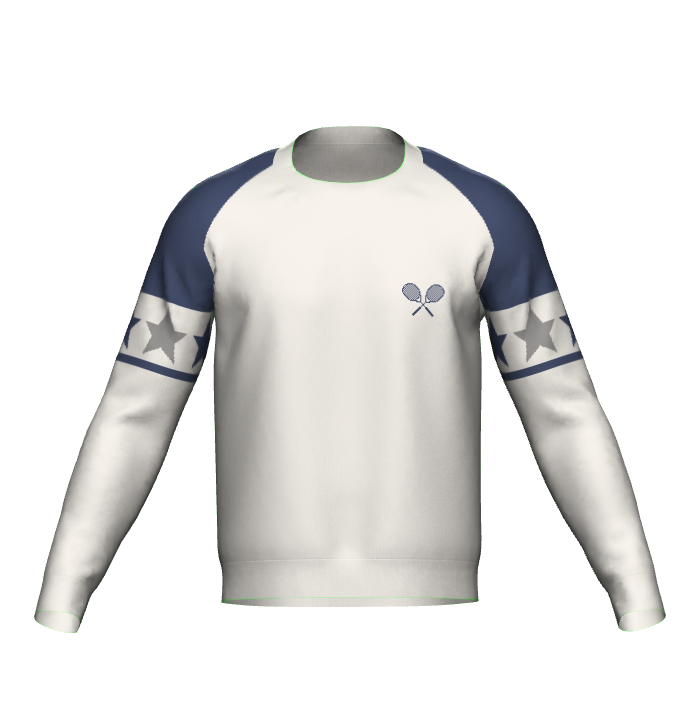 Gray Crewneck Sweater Tennis